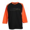 Waveform Ocean Soundwave Black Orange Raglan T shirts