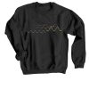 Waveform Ocean Soundwave Black Sweatshirts