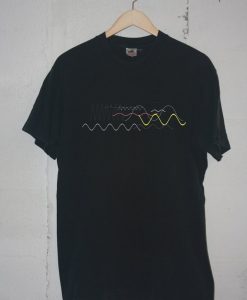 Waveform Ocean Soundwave Black T shirts