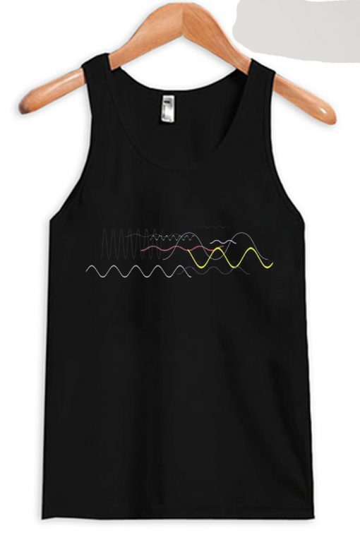 Waveform Ocean Soundwave Black Tank Top