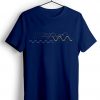 Waveform Ocean Soundwave Blue Navy T shirts