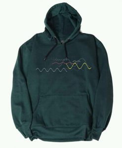 Waveform Ocean Soundwave Green Hoodie