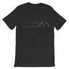 Waveform Ocean Soundwave Grey Asphalt T Shirt