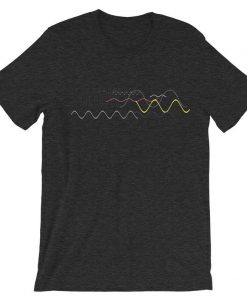 Waveform Ocean Soundwave Grey Asphalt T Shirt