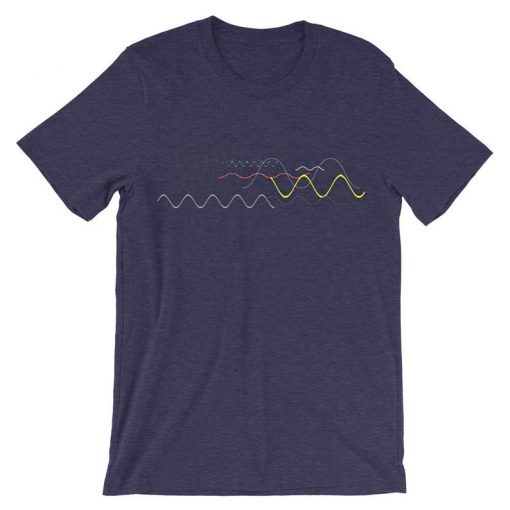 Waveform Ocean Soundwave Purple T Shirt