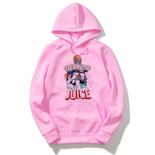 Wheezing The Juice Pink Hoodie