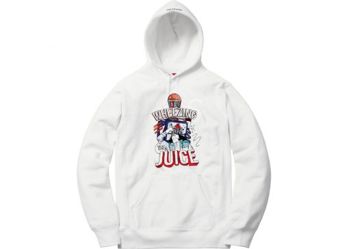 Wheezing The Juice White Hoodie