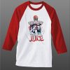 Wheezing The Juice White Red Raglan T shirts