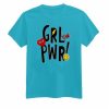 Yeah Girl Power Blue Light T shirts