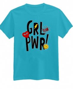 Yeah Girl Power Blue Light T shirts