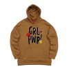 Yeah Girl Power Brown Hoodie