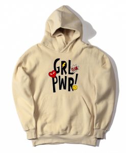 Yeah Girl Power Cream Hoodie