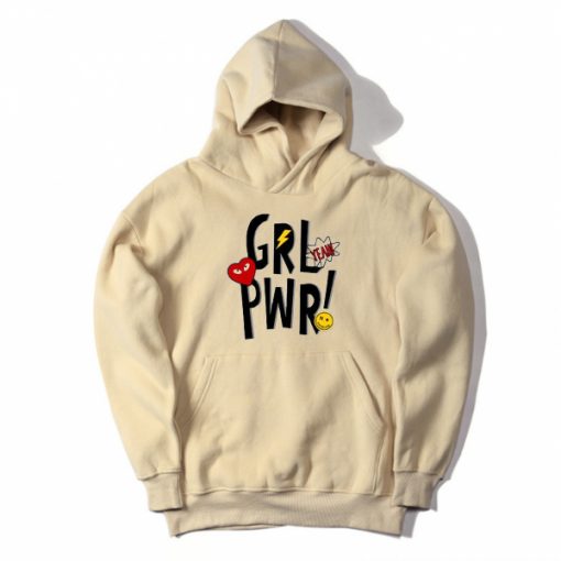 Yeah Girl Power Cream Hoodie