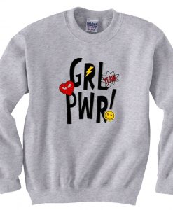 Yeah Girl Power Grey Sweatshirts