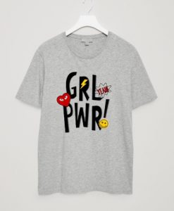 Yeah Girl Power Grey T shirts