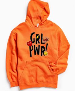 Yeah Girl Power Orange Hoodie