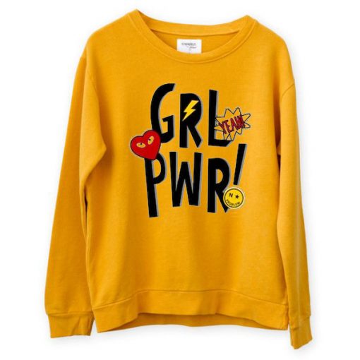 Yeah Girl Power Yellow Sweatshirts