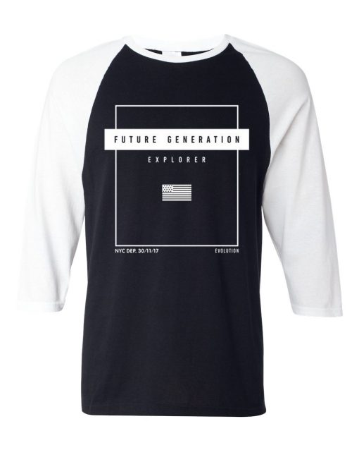 Future Generation Black White Raglan T shirts