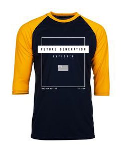 Future Generation Black Yellow Raglan T shirts