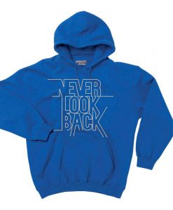 Never Look Back Blue Hoodie