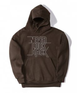 Never Look Back Brown Hoodie