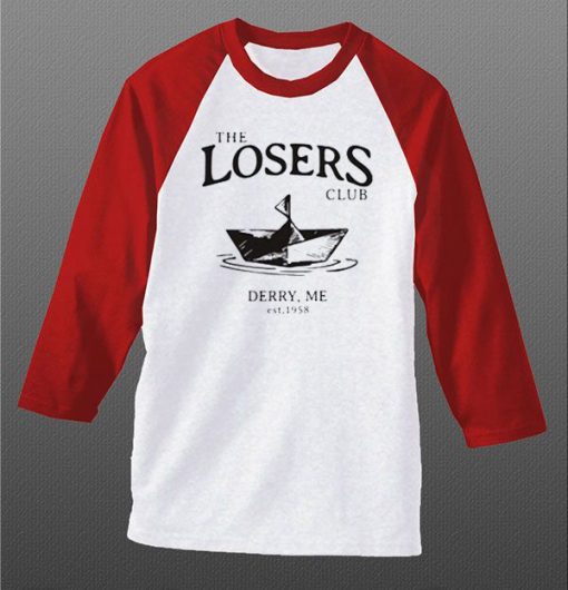 The Losers Club White Red Raglan T shirts