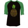 The Many Names of Gus Psych Black Green Raglan Tshirts