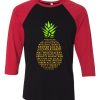 The Many Names of Gus Psych Black Red Raglan Tshirts