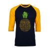 The Many Names of Gus Psych Black Yellow Raglan Tshirts