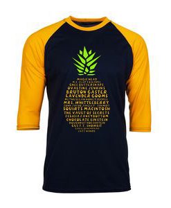 The Many Names of Gus Psych Black Yellow Raglan Tshirts