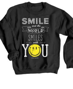 The World Smile With You Black Sweatshirts