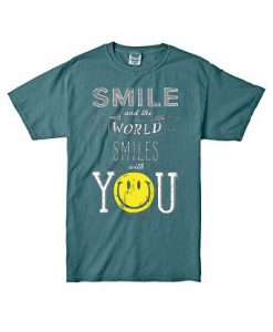 The World Smile With You Blue Spource T shirts