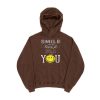 The World Smile With You Brown Hoodie