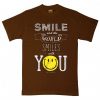 The World Smile With You Brown T shirts