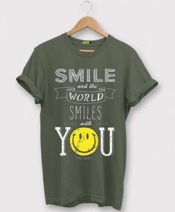 The World Smile With You Green Army T shirts