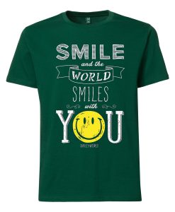 The World Smile With You Green T shirts