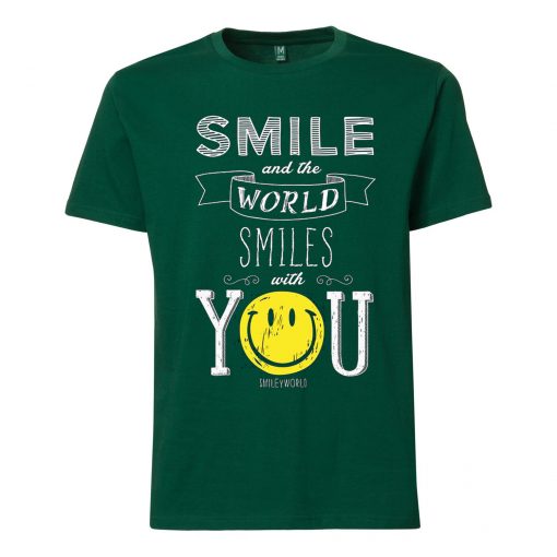 The World Smile With You Green T shirts