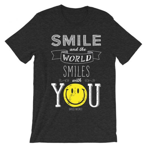 The World Smile With You Grey Asphalt T shirts