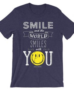 The World Smile With You Purple T shirts