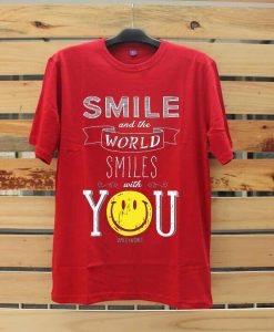 The World Smile With You Red T shirts