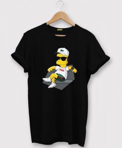 Bart Simpson Stay Black T shirts