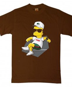 Bart Simpson Stay Brown T shirts