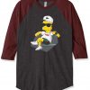 Bart Simpson Stay Grey Brown Raglan T shirts