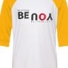 Be Strong You Be Fearless White Yellow Raglan T shirts