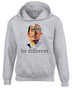 Be different Grey Hoodie