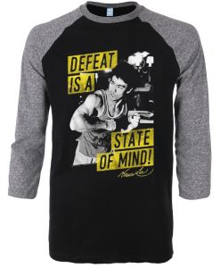 Bruce Lee Mind State Black Grey Raglan T shirts