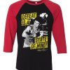 Bruce Lee Mind State Black Red Raglan T shirts