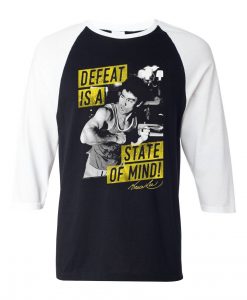 Bruce Lee Mind State Black White Raglan T shirts