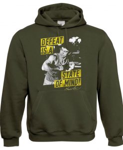 Bruce Lee Mind State Green Army Hoodie