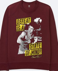 Bruce Lee Mind State Maroon Sweatshirts